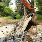 Concrete demo or concrete breaking for disposal