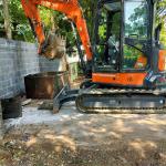 Loading Demolition debris