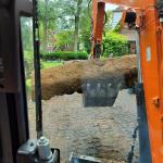 Concrete removal and hauling away 